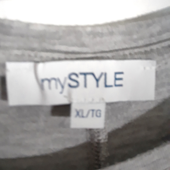 MyStyle Size xl grey graphic shirt - Picture 4 of 4